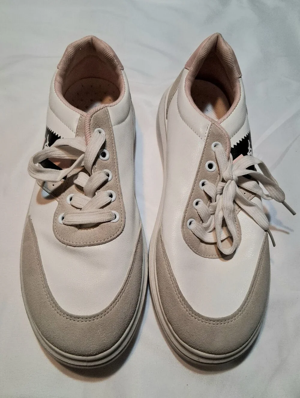 Kappa Sneakers 222 Banda Barnel White & Pink Size EU 41 Summer Casual Chic Retro
